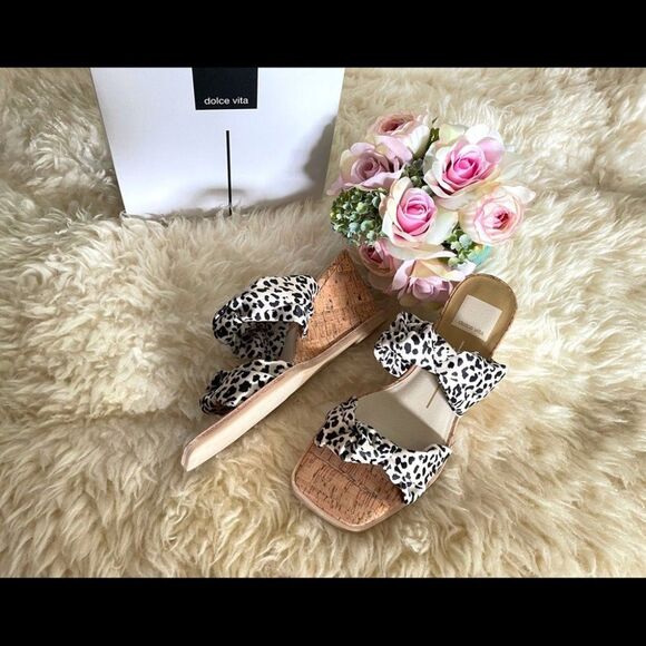 Dolce Vita Naji Knotted Cork Wedge Mule - Picture 2 of 11